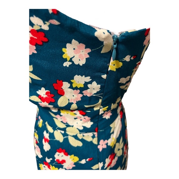 ANTHROPOLOGIE one shoulder floral maxi dress with pockets - Picture 13 of 16